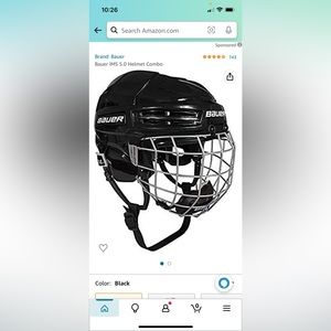 BAUER PRODIGY HOCKEY HELMET COMBO